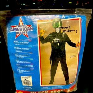 Black Seal Team 6 Costume with Accessories Boy Halloween Costume 8-10 Medium